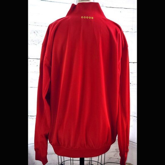 Coogi mens red basketball Harrington full zip embellished jacket - Picture 2 of 5